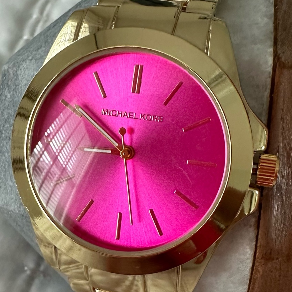 Pink and Gold Watch